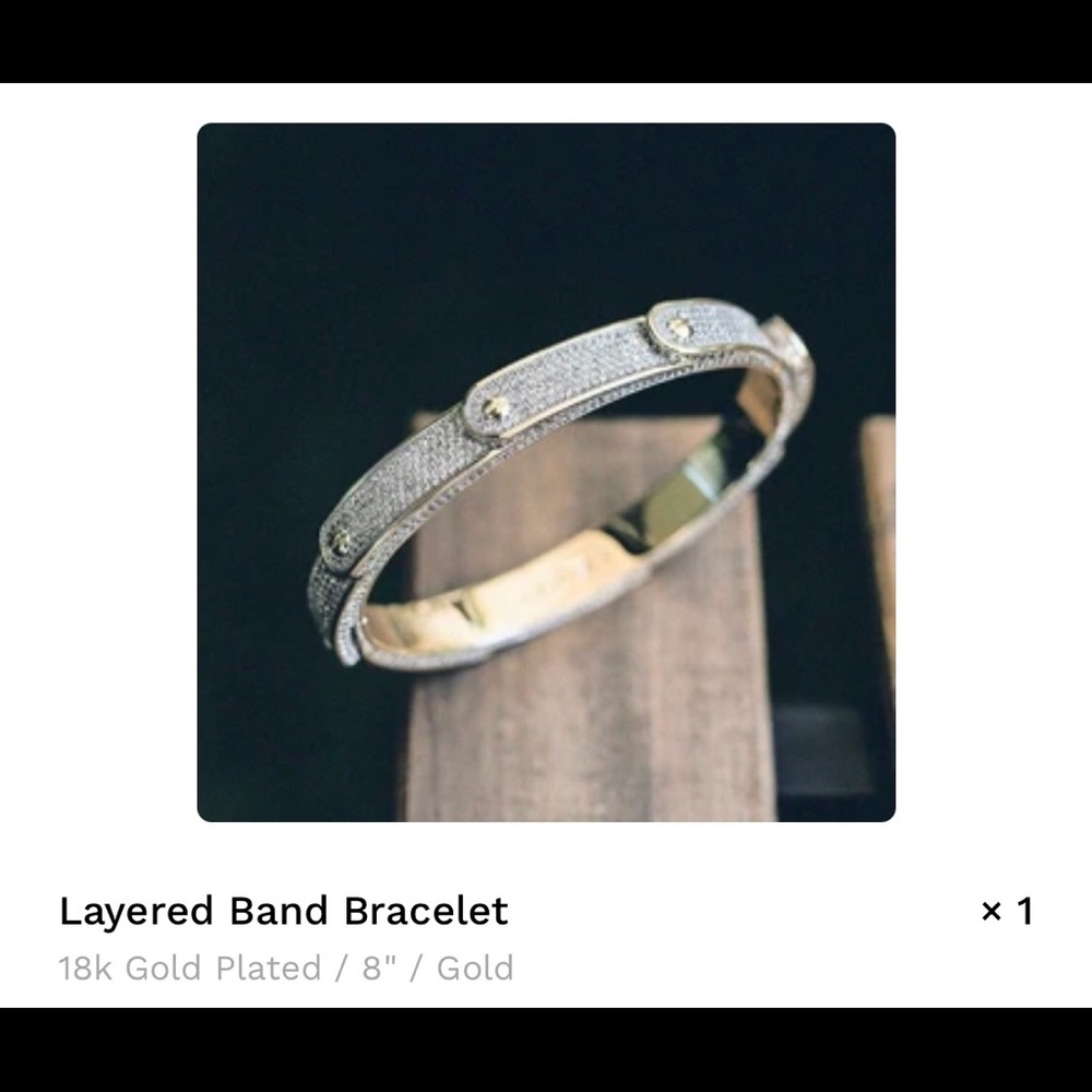 GLD layered band bracelet